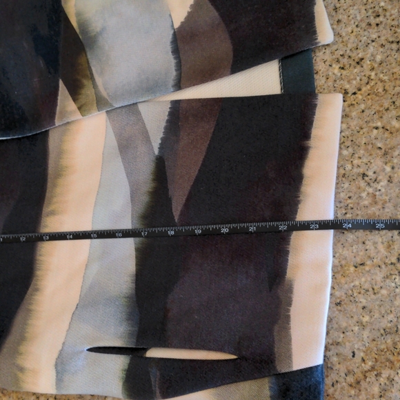 Lafayette 148 NY Swing Jacket in Abstract Watercolor Earth Tone Pattern Sz Small - Picture 14 of 15